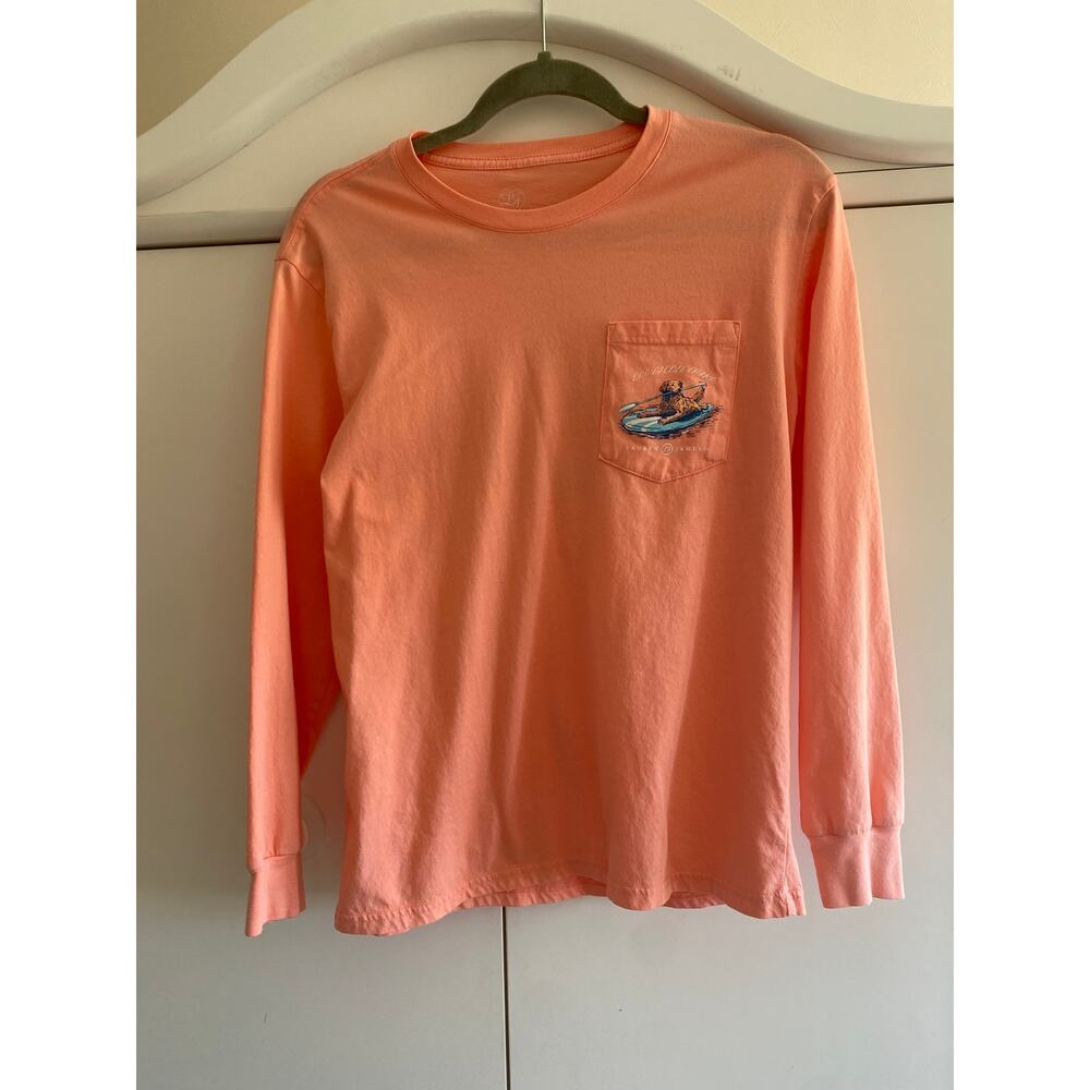 Lauren James small Peach long sleeve Dog shirt